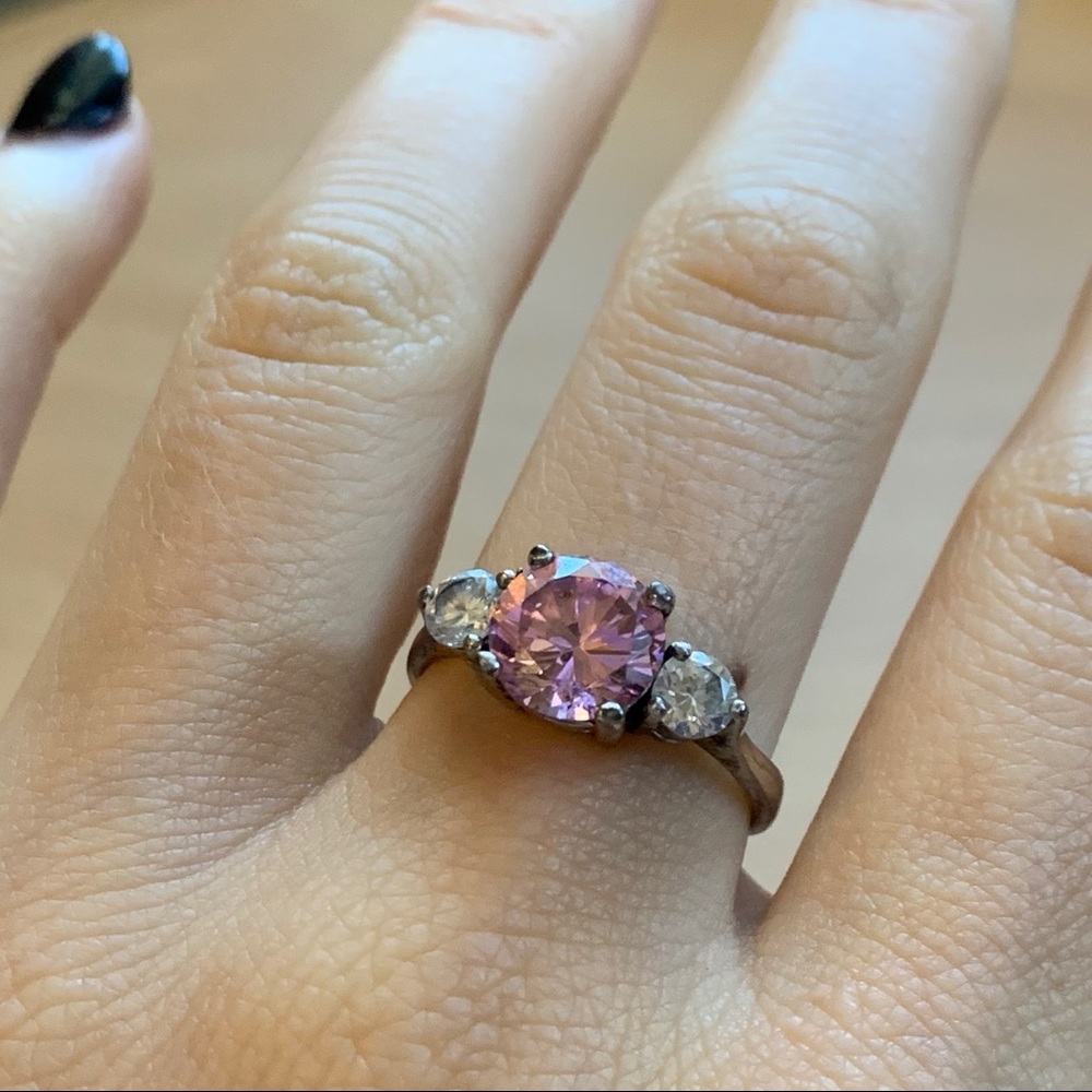 Cubic Zirconia and Silver Ring